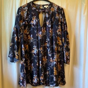 Umgee floral keyhole tent dress size large